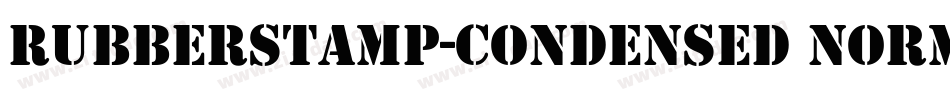 RubberStamp-Condensed Normal字体转换